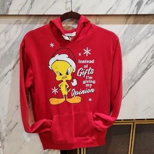 Warner Bros. Red Looney Tunes Christmas Hoodie